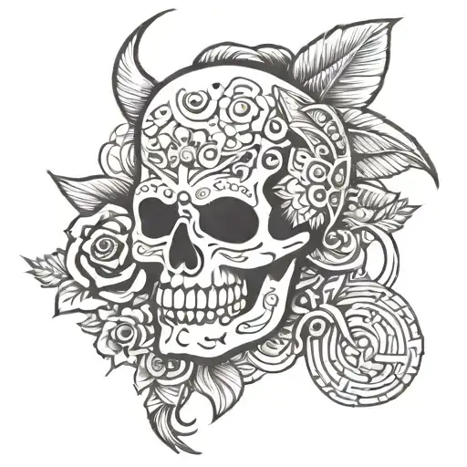 chicanos flash sheet tattoo design idea