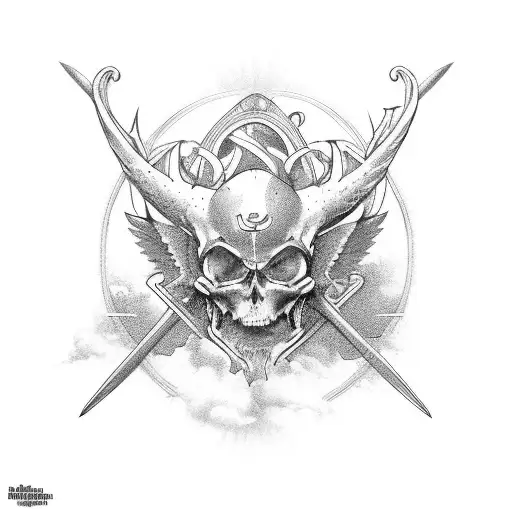 st micheal tattoo design idea