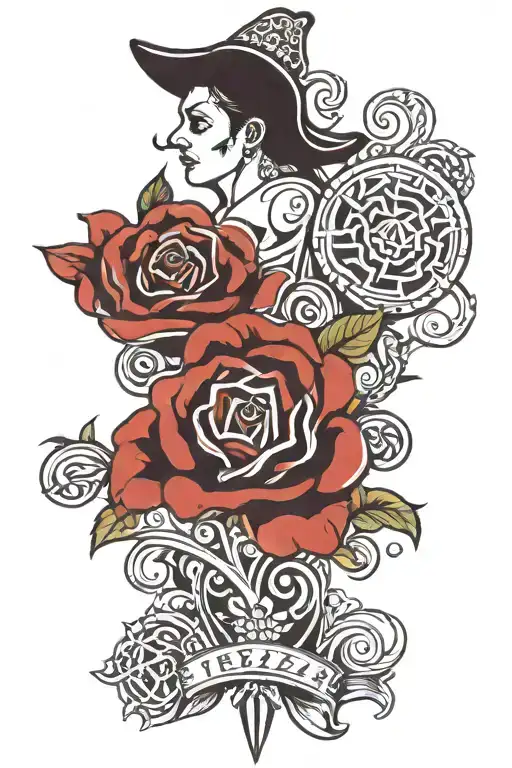 Partizan Belgrade Serbia tattoo design idea