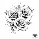 cobra e flores tattoo design idea