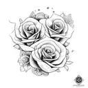 cobra e flores tattoo design idea