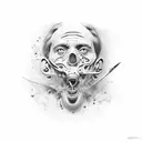 Salvidor dali  tattoo design idea