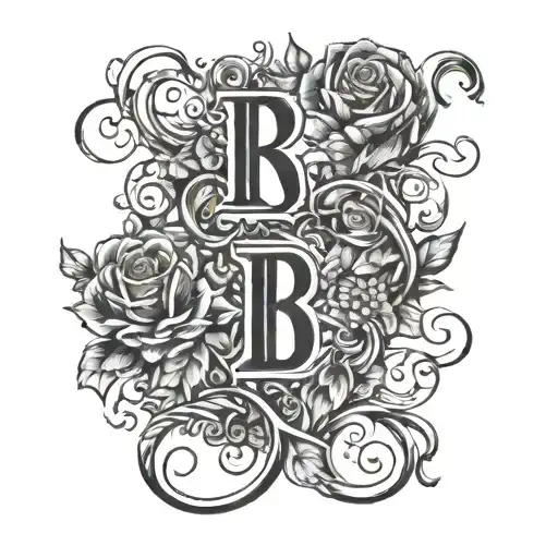 Chest piece of birthdates (in roman numbers) and initials of my kids. The initials should be intertwined within the roma tattoo design idea