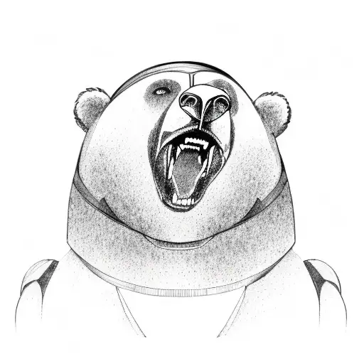 Ironman triathlon bear california tattoo design idea