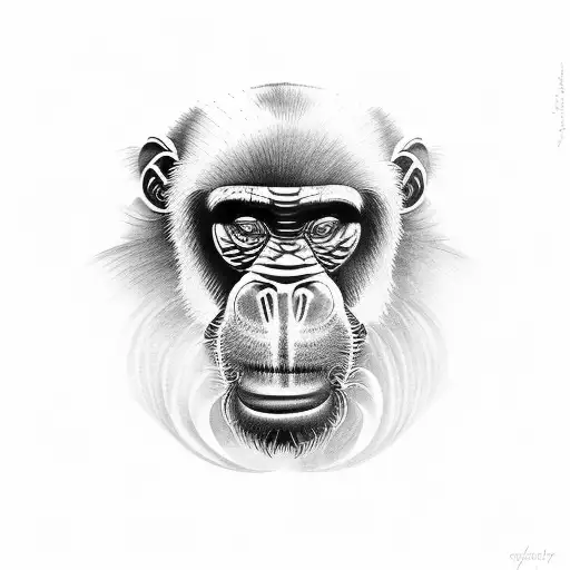 mandrill tattoo design idea