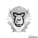 mandrill tattoo design idea