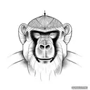 mandrill tattoo design idea