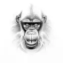 mandrill tattoo design idea