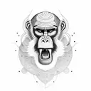 mandrill tattoo design idea