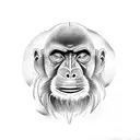 mandrill tattoo design idea