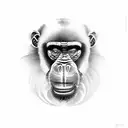 mandrill tattoo design idea