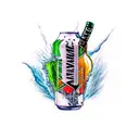 mountain dew bottle tattoo design idea