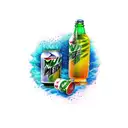 mountain dew bottle tattoo design idea
