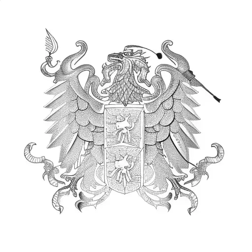 compas on map of poland with gos coordinates of warsaw tattoo design idea