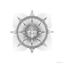 chakra of knowledge 2D work tattoo design idea