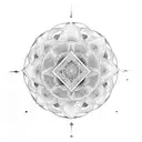 chakra of knowledge 2D work tattoo design idea