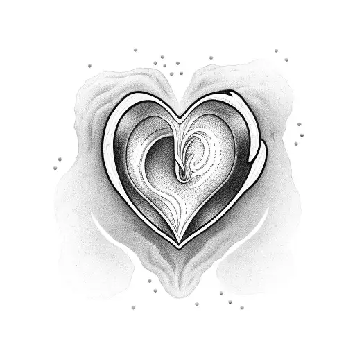 healed heart tattoo design idea