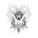 greek word waces tattoo design idea