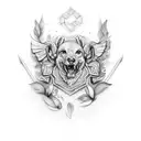 greek word waces tattoo design idea