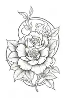 A tattoo design that represents a deep, unshakable love that was never returned, emotional scars, personal growth, and p tattoo design idea