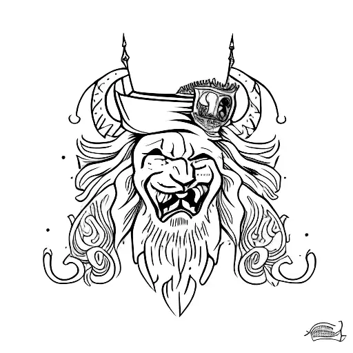 napis crybaby przekreślony prostą linią  tattoo design idea