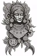 Aztec tattoo design idea