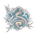 cobra com flores tattoo design idea