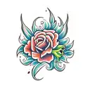 cobra com flores tattoo design idea