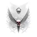 Wing tattoo design idea