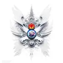 Wing tattoo design idea