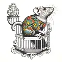 rat in a cage tattoo tattoo design idea