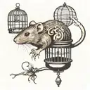 rat in a cage tattoo tattoo design idea