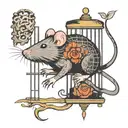 rat in a cage tattoo tattoo design idea
