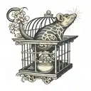 rat in a cage tattoo tattoo design idea