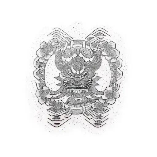 black Japanese bicep tattoo  tattoo design idea