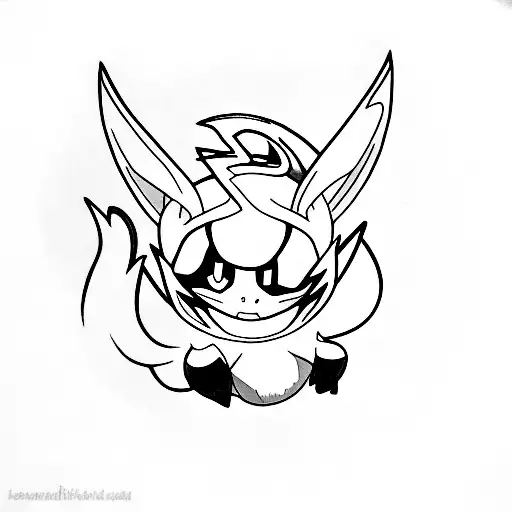 Umbreon Pokémon tattoo design idea