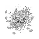 thyme and oregano tattoo design idea