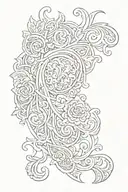 western tooled leather  tattoo design idea