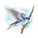 Swallow Bird tattoo design idea