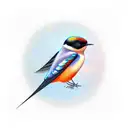 Swallow Bird tattoo design idea