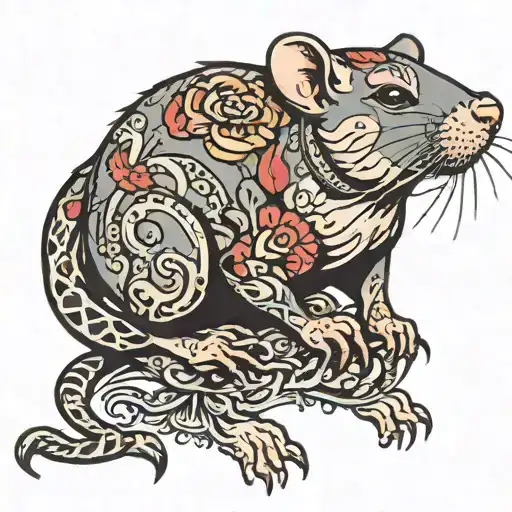 Rat tattoo design idea