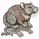 Rat tattoo design idea