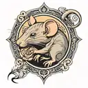 Rat tattoo design idea