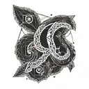 number 9 tattoo design idea