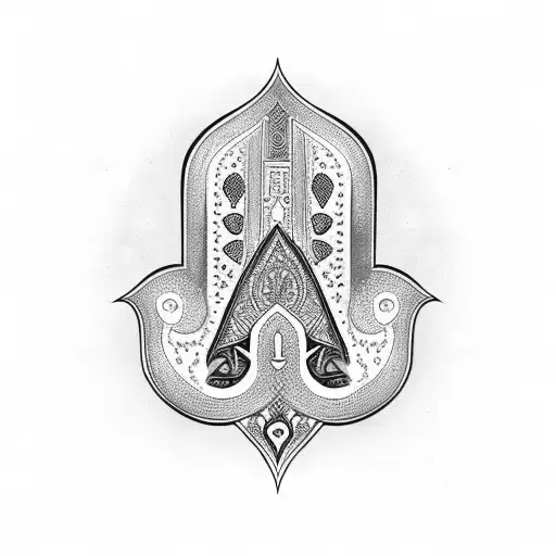 Hamsa Symbol tattoo design idea