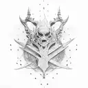 burning man tattoo design idea