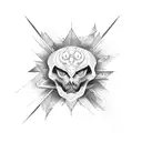 burning man tattoo design idea