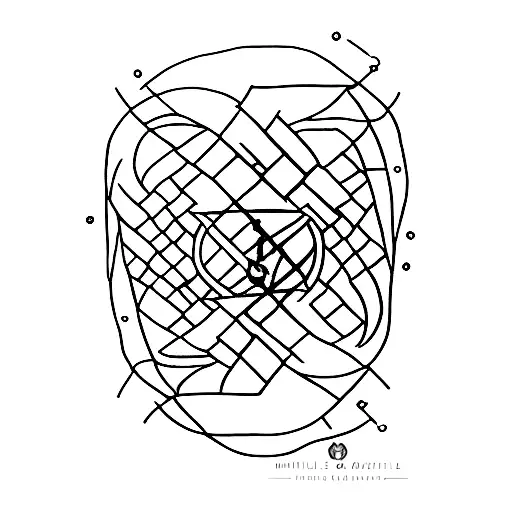 A minimalist tattoo of a broken hourglass with each section representing anxiety, depression, and OCD tattoo design idea