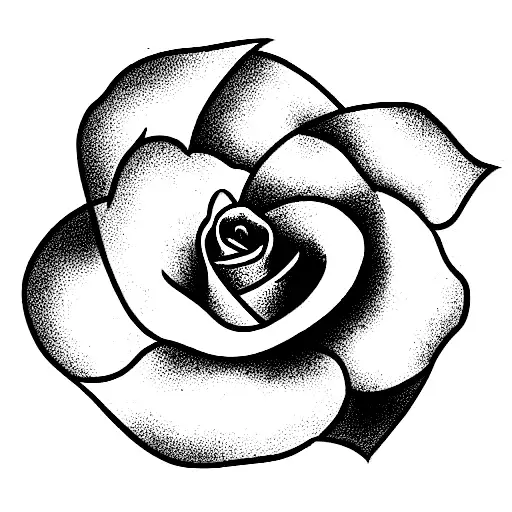 statice flower tattoo design idea