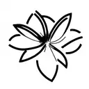 statice flower tattoo design idea